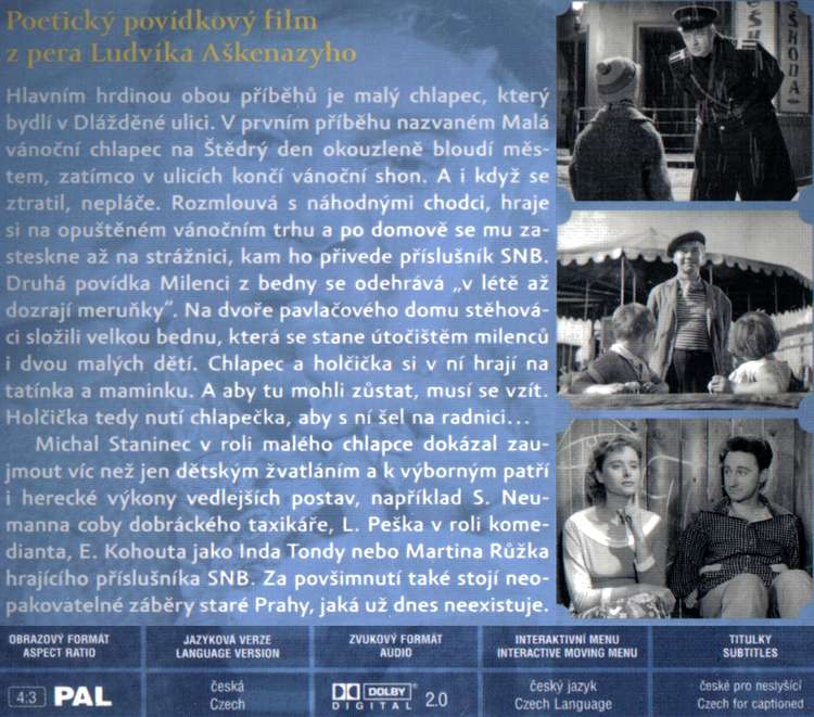 Hry a sny DVD Malá vánoční a Milenci z bedny Hry a sny DVD Malá vánoční a Milenci z bedny