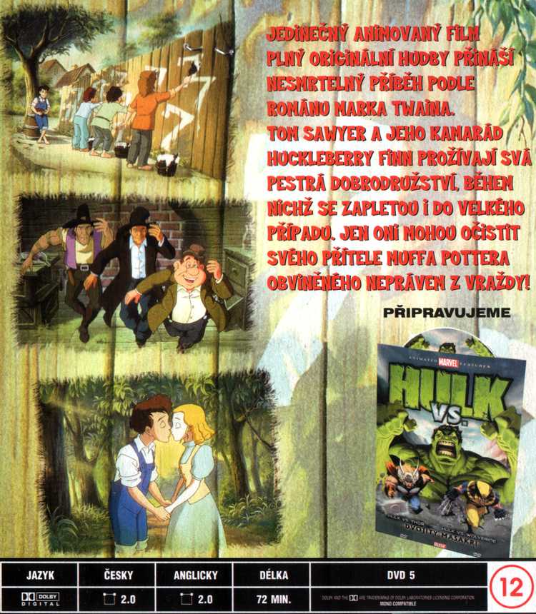 Tom Sawyer a Huckleberry Finn DVD