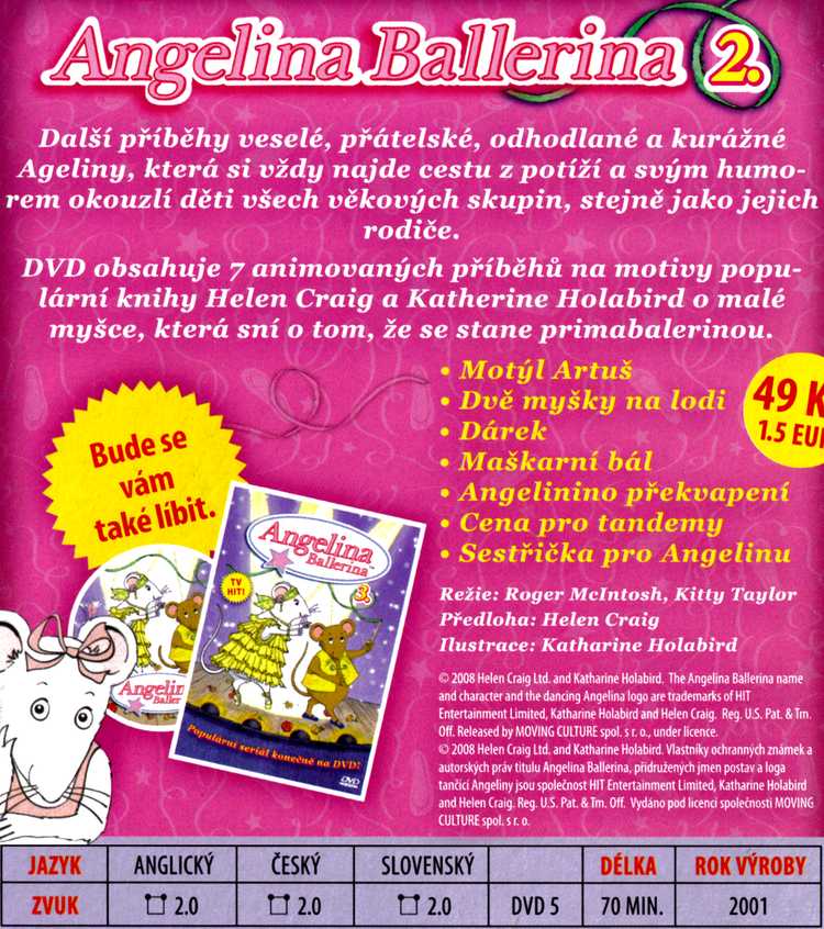 Angelina Ballerina DVD 2.